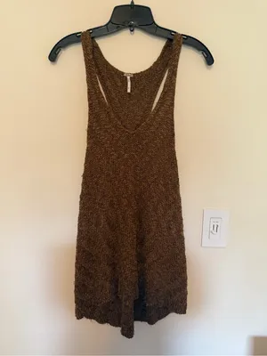 Free People Womens Chevron Sweater Tank Top thumbnail 2