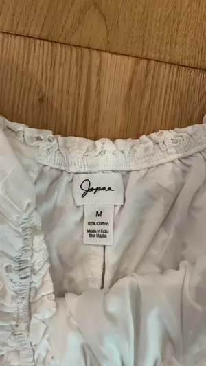 White japna crop top and skirt set thumbnail 2