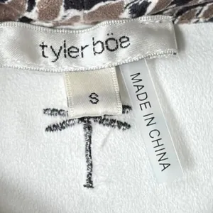 Tyler Boe Kim Faux Suede Dress Multi Animal Print Midi Pockets Casual, Size‎ S thumbnail 7