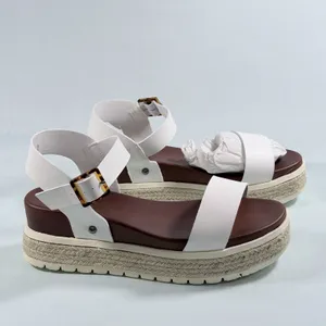 MIA Size-7.5M Womens‎ Kiera Espadrilles Wedge Sandals White thumbnail 2