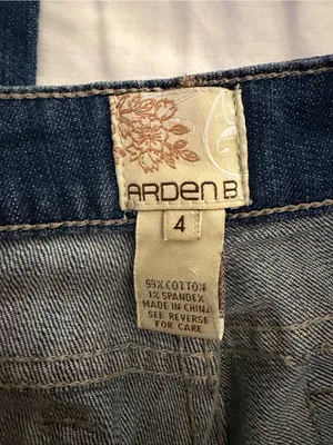 Arden B Dark Blue Flare Jeans thumbnail 2