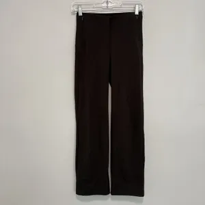 Lululemon‎ Smooth Fit Pull-On High-Rise Cropped Pants Espresso Brown Size 4 thumbnail 3