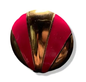 Handmade Vintage Pink & Gold Art Deco Ring thumbnail 1