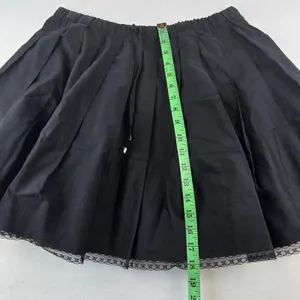 J.‎ Crew NWT Black Pleated Tie Waist Mini Skirt Lace Trim Size Medium thumbnail 8