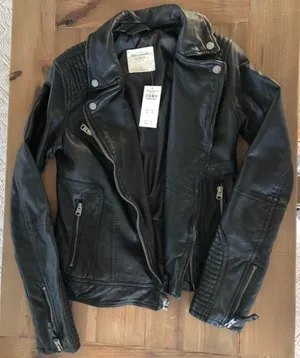 Abercrombie NWT Black Leather Jacket thumbnail 4