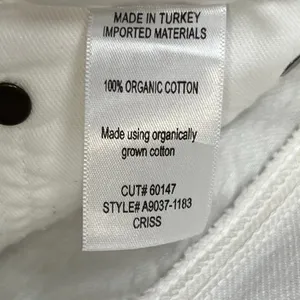 Agolde Jeans Womens 24 White Organic Cotton High Rise Criss Cross Straight Leg thumbnail 14