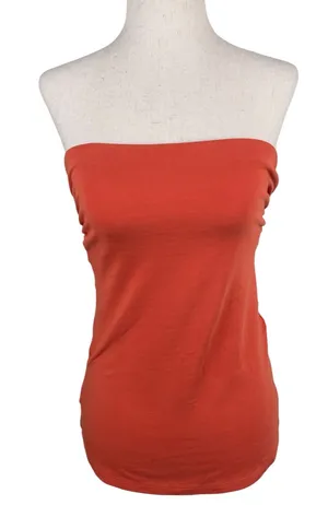 Vintage Y2K Express Sexy Basic Tube Top Size Small Orange Going Out Top 2000s thumbnail 1