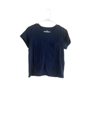 Women's J.Crew Navy Short Sleeve Pocket Tee Size M thumbnail 6
