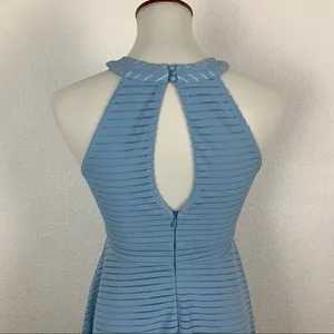 Altar'd State Blue Fit And Flare Sleeveless Textured Mini‎ Dress Boho Chic Small thumbnail 5