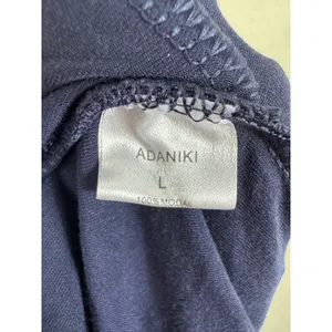 Adaniki Women Navy‎ Blue 100% Modal Wide Leg Lounge Pants Drawstring Size L NWT thumbnail 5