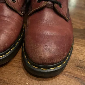 Vintage Dr Martens 1460 Leather Made in England Burgundy Boots 6 Punk Grunge 90s thumbnail 4