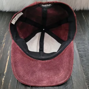 Genuine Leather Suede Hat Women's Adjustable Size thumbnail 3