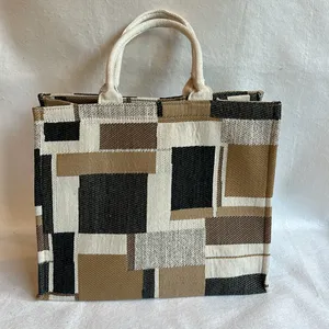 NWOT Nice Link Geometric Patterned Tote Bag thumbnail 2