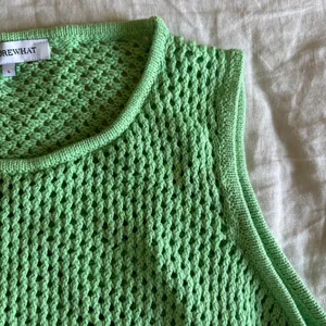 Weworewhat Green Cotton Crochet Open Knit Crop Tank Top Festival Beach Large thumbnail 4