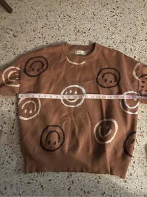 Altar’d State Smiley Face Oversized Sweater Women’s Size XS thumbnail 4