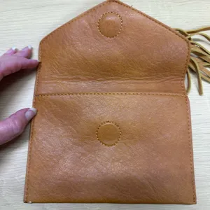 Antik Kraft Brown Leather Wallet 7x 5 inches EUC thumbnail 6
