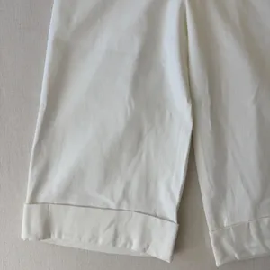 Maeve Anthropologie Wide Leg Crop Pleated Pants Womens 31T White Denim High Rise thumbnail 8