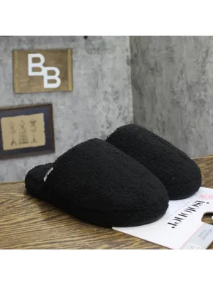 NWT Isotoner Cozy Plush Terry Knit Clog Slippers 8844 Black L (8.5-9) thumbnail 7