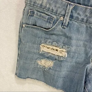 Jessica Simpson Light Wash Denim Cutoff Shorts‎ thumbnail 5