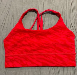 lululemon athletica Red Strappy Sports Bra thumbnail 1