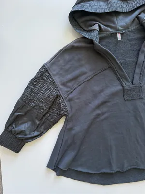 Free People Movement Spin Hoodie Charcoal Gray Size Small thumbnail 6