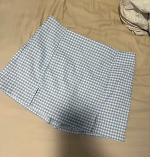 Altar'd State Skort Blue Gingham thumbnail 1