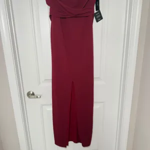 Lulus XL Own Night Berry Pink‎ Strapless Maxi Modern Evening Dress Sophisticated thumbnail 8