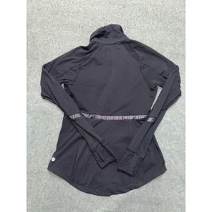 Lululemon Womens Run Reflect 1/2 Zip Pullover Black Stretch Jacket Size 10 thumbnail 6
