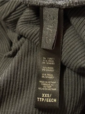 Skims Fold Over Ribbed Flare Lounge Pant XXS thumbnail 3