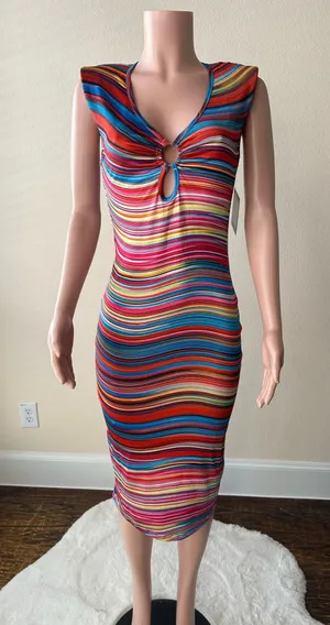 Multicolor | Midi Dress – Size M Multiple Size M thumbnail 1