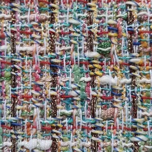 Carlisle Collection Tweed 'Bazar' short-sleeve dress in multi-color tweed thumbnail 4