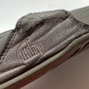 FitFlop Lulu‎ Rhinestone Thongs Flip Flops Gray Graphite Comfort Sandals Summer thumbnail 8