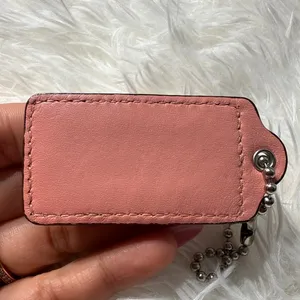 2” COACH Pink Fob Bag Charm Hang tag Hangtag thumbnail 2