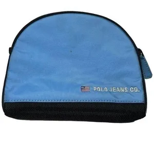 Polo Jeans Co Ralph Lauren Cosmetic Bag iPhone Case Blue with Black Trim thumbnail 1