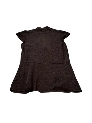 Y2K Tie Front Cardigan Top Cap Sleeve Boho Cottagecore Boho Festival Hippie thumbnail 7