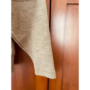 OGL Sweater V-Neck Collar Ribbed Heather Brown Tan Size Small NEW thumbnail 5
