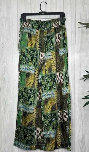 Intimately Free People Patch Things Up Pants Boho Patchwork Paisley sz M Medium thumbnail 1