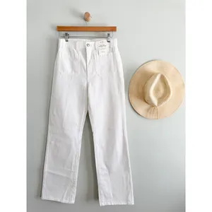 Madewell |‎ NWT Cleo Straight Jean Patch Pocket White Denim | Sz 26 thumbnail 3