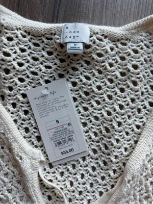 a‎ new day Cream Crochet Maxi Dress with Tie Neck thumbnail 6