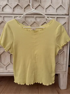 Pilcro Ruffle-Trim Baby Tee thumbnail 4