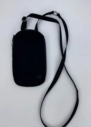 lululemon athletica Black Mesh Front Crossbody Bag thumbnail 1