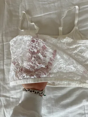 White Lace Tank Top Colsie Target thumbnail 3