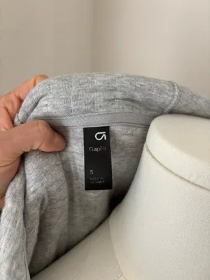 Gap Fit Jacquard Quilted Oversized Full-Zip Hoodie thumbnail 7