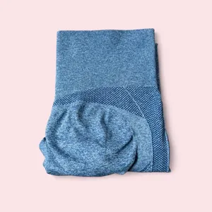 Women’s High Waisted Contour Seamless Leggings Blue Small thumbnail 2