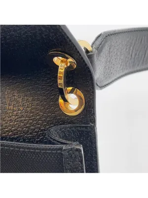 Salvatore Ferragamo Black nylon/leather Shoulder Bag with Gold Hardware thumbnail 8