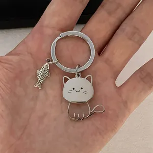 Cat Fish Keychain Charm for Men Women Car Keychain Key Ring Bag Charm thumbnail 5