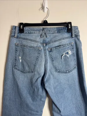 Goldie Blues Cheeky Taper Ankle Hi rise Original Fit Light Distressed Jeans sz 8 thumbnail 4