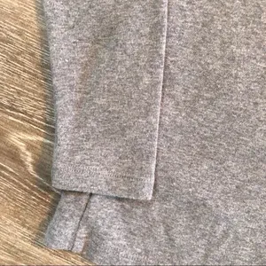 J Crew grey off the shoulder long sleeved top thumbnail 7