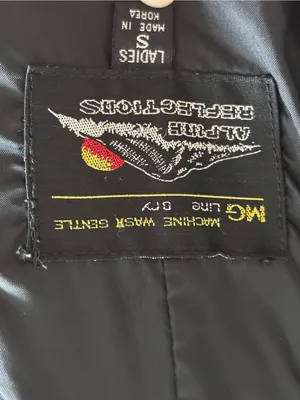 Vintage Alpine Reflections Black Ski Bib Snow Pants Women’s Small Suspender Over thumbnail 5