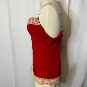 Native Intimates Red Lace Bustier Camisole Bra Top Lingerie 42C thumbnail 3
